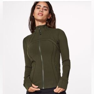 LULULEMON dark olive green Define jacket Size 10